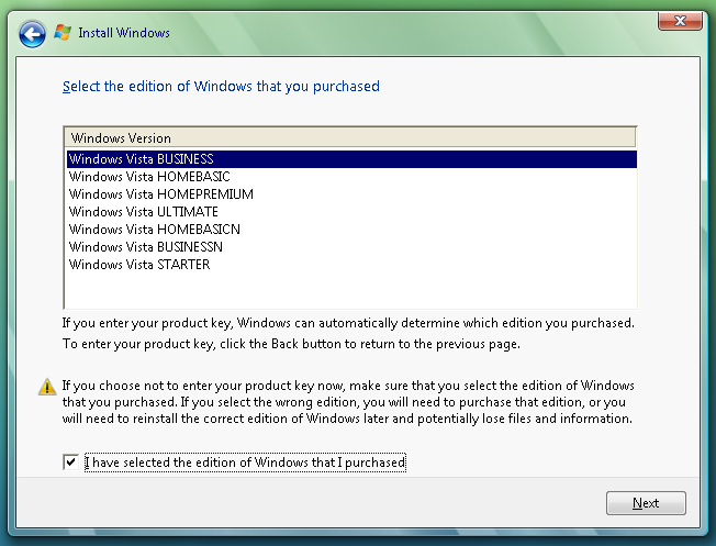 Purchase Windows Vista Business Key