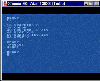 Atari BASIC screen shot
